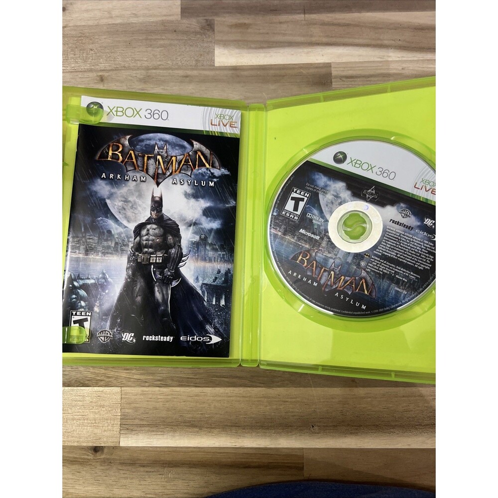 Batman Arkham Asylum - Gamestop‎ Edition (Microsoft XBOX 360, 2009) Complete CIB - Picture 3 of 6
